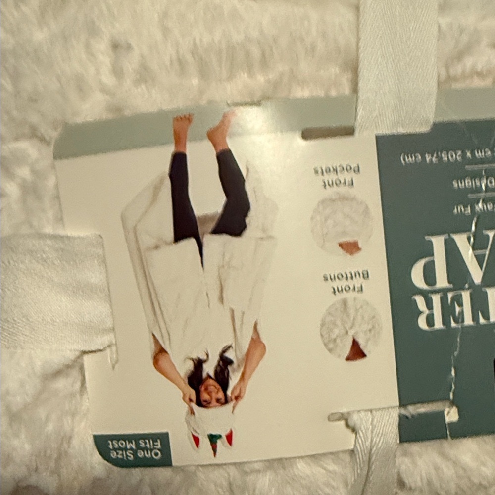 White Unicorn Cozy Wrap - Picture 3 of 4